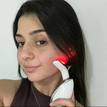 7-in-1 Microcurrent Facial Massager — LED Light Therapy & EMS Skin Firming Device