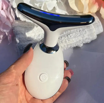 7-in-1 Microcurrent Facial Massager — LED Light Therapy & EMS Skin Firming Device